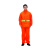 安美尚（ams）UB-024橘红橙色环卫雨衣工作服反光安全服道路公路养护上下分体套装XXL码1套定做