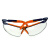 UVEX防护眼镜9160265护目镜 高贴合度休闲款镜腿可调柔软贴面 德国优维斯i-vo安全眼镜 蓝橙 1副装