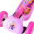 迪士尼(Disney)儿童滑板车1-2-6岁 三轮小孩滑步车 可折叠升降闪光摇摆踏板平衡车 009粉色公主
