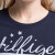 TOMMY HILFIGER女装基础印花短袖T恤-1657664960MS 416藏青色 XS