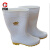 白色食品靴高筒水食品鞋耐油耐酸碱雨靴 PVC高密度防磨雨靴耐滑厨房鞋 加绒中筒32CM 40