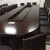 途享 椭圆形会议桌简约现代商务公司办公家具烤漆大型实木皮会议室桌 4.0米+14把扶手椅