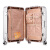宋人一体化铝框旅行箱经典时尚拉杆箱万向轮行李箱男女皮箱子PC登机箱 奢华银(经典铝框箱) 24英寸