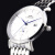 罗臣（LORSSON）德国表男士手表 原装进口黎明系列自动商务钢带机械表腕表防水 Dawn系列 银钢蓝针刻度