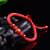 本命年十二生肖红绳手链手工编织玛瑙男女情侣款吉祥物手串 红玛瑙属蛇