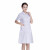 劳保佳 娃娃领护士服 实验室药店养老院工作服 平纹夏款 可定制logo 粉色 L码 一件装