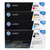 惠普hp原装307a硒鼓彩色 laserjet cp5225 cp5225n cp5225dn打印机 (黑色+彩色) 四色套装