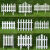 千惠美塑料栅栏白色围栏庭院篱笆栅栏室内外别墅校园装饰小围栏花园栅栏 40长X50高_立柱