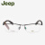 Jeep吉普眼框男半框  商务眼镜男款 配近视光学镜架潮T8155 8155 S2亮银框 镜架+明Yue 1.71镜片
