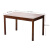 精邦 餐桌椅组合 一桌四椅饭桌餐台汉诺威胡桃木色G06W01