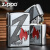 美国原装zippo打火机 新款 镀铬拉丝火焰徽章29104 ZP-29104