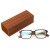 佐川藤井 眼镜 木质眼镜框架 复古手造 7440-3w 木纹棕