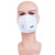 德国uvex1211耳戴式防雾霾口罩 男女成人KN95带呼吸阀 骑行透气白色独立包装粉尘防护口罩 耳戴式1211口罩20个（一盒）