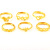 佩川 时尚越南沙金高品质戒指欧币金仿金戒指女士活口戒指大小可调 心心相印款