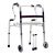 雅德双扶手助行器老人助步器四脚拐杖带轮带座助步车辅助器械骨折助行器 带轮/带坐YC8209J（储物袋+坐板套）