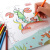 美乐童年儿童绘画本水彩笔涂色本幼儿画本文具填色本步步学画4本玩具