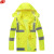谋福 荧光黄反光条分体雨衣雨裤 成人应急交通道路反光救援雨衣 YGH02整套 L 170