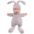 比伯娃娃Bieber毛绒玩具仿真婴儿萌兔兔系列 睡眠安抚娃娃兔子玩偶公仔儿童节礼物男孩女孩玩具 暖灰色