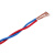 远东电线电缆 RVS 2芯红/蓝铜芯照明插座用双绞线花线灯头线 2*4平方 100米