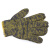 wynn‘s 劳保手套工作加厚细纱白尼龙棉纱线手套防护耐磨点塑防滑威力狮 混纺手套（12双/打）
