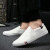 南极人（Nanjiren）帆布鞋男鞋时尚一脚蹬板鞋休闲鞋 17100NJ6601 白色 40