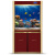 奇溢自然 中型 大型 玻璃底滤 生态缸 龙鱼缸 鱼缸水族箱 观赏玻璃水族箱 靠墙款FX-HD 0.8米红色底滤
