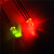 TaoTimeClub LED灯 发光二极管 3MM圆头 红绿双色共阳透明 灯珠 （10只）