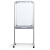 VIZ-PRO 竖直演讲板挂纸白板 办公教学双面移动磁性白板支架式60*90cm
