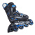 动感（ACTION）轮滑鞋成人溜冰鞋成年男女大学生单排初学者滑冰旱冰鞋休闲鞋 125F黑蓝+包 XL 43-46码