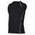 范斯蒂克 紧身衣男运动短袖弹力透气训练跑步篮球服休闲T恤健身衣 黑色坎肩MBF75001 M