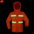 谋福 户外成人男女分体双层安全警示反光雨衣套装 防水工作服 YGC03 4XL -190
