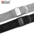 卓磊超薄款不锈钢手表带黑适配华为b2b3米兰织网钢带161820mm男女手表配件 细网-银色 B3-16mm