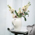 佳佰 欧式陶瓷花瓶摆件 客厅插花瓶餐桌装饰品现代简约白色小花瓶 不含植物