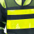 林盾（LINDUN）建筑施工反光背心安全反光马甲工程室外作业防护服渔网反光衣服 黑网晶格黄