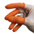FEITA 手指套劳保 橙色加厚防滑手指头套工业 点钞护指防护指套 电子厂橡胶手指套 橙色防滑指套100只袋装 S/小码