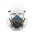 硅胶防毒面具 防尘面具 防PM2.5雾霾口罩 喷漆面罩 汽车钣金喷漆防毒面罩 防油漆甲醛面具 3M6502配6001七件套