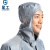 星工（XINGGONG）防尘服无尘衣防静电连体带帽工作服洁净防护喷漆 灰色 M