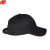 谋福 工作太阳帽 棒球帽 鸭舌帽 户外遮阳帽子 便携式搭扣 可调节 黑色-红帽檐