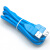 存储巴士(databus)USB3.0数据线Type-A转A母口元谷移动硬盘盒线缆A-AE延长 浅蓝色