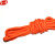 谋福 水上专业救生绳30米 8mm 漂浮绳 丙纶丝长丝线 浮索 浮潜绳救生 橘红色安全绳