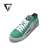 威龙圣堡（VERNON SABIN）维斯潮牌拼接超纤鞋耐磨低帮情侣款板鞋 绿拼白 35