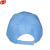 谋福 工作太阳帽 棒球帽 鸭舌帽 户外遮阳帽子 便携式搭扣 可调节 天蓝-白帽檐