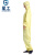 星工（XINGGONG）防尘服无尘衣防静电连体带帽工作服洁净防护喷漆 黄色 XL