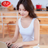 浪莎 女士弹力无袖吊带运动打底背心 白色 均码