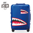 贝光个性潮牌大鲨鱼旅行箱贴纸行李箱笔记本电脑车身划痕遮挡贴防水