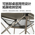 黑鹿（BLACKDEER）全地形铝合金蛋卷桌 高低可调 户外便携折叠桌子露营烧烤桌野餐桌 1蛋卷桌星际灰2宅宅椅玄米白