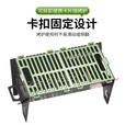 蝶烤香烧烤炉烤架户外家用小型便携碳烤烤鱼烤串折叠可拆卸卡片炉 小号