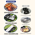 清系烧烤架户外不锈钢烧烤炉家用碳烤炉可折叠便携式木炭烧烤架子 家庭款烧烤炉