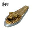 黑冰（BLACKICE）新款【Z系列轻量款木乃伊式鹅绒羽绒睡袋】户外露营睡袋 (新标准)Z1300/金灰 L