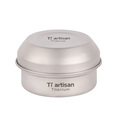 Ti artisan 钛工匠户外纯钛酒精炉煮茶气化炉便携野营液体炉具便携野炊炉 不锈钢十字支架